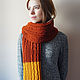 Long knitted scarf with fringe. Scarves. marishino. Online shopping on My Livemaster.  Фото №2