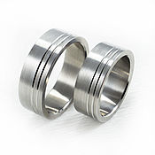 Украшения handmade. Livemaster - original item Titanium rings are hypoallergenic. Handmade.