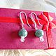 Earrings with seraphinite and rock crystal in 925 silver. Earrings. marusjy. My Livemaster. Фото №4