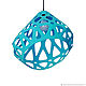 Zaha LIGHT chandelier bright blue. Chandeliers. Spaces Bureau (SpacesBureau). Online shopping on My Livemaster.  Фото №2