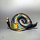 Стеклянная улитка. MD-snail_22_5. Статуэтки. ArtStudio MalinoDesign. Интернет-магазин Ярмарка Мастеров.  Фото №2