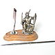 Fisherman on a wooden stand. Model. Ural suvenir. My Livemaster. Фото №4