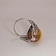 Amber Ring Amber Natural Landscape Silver 875 Star. Vintage ring. Aleshina. My Livemaster. Фото №4