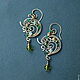 Earrings Backwater Undine (mini-version). Earrings. color of magic. Online shopping on My Livemaster.  Фото №2