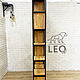 Стеллаж-перегородка лофт из дуба LF-904. Стеллажи. Leo-loft. Ярмарка Мастеров.  Фото №5