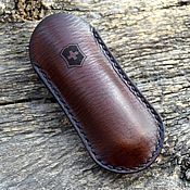 Сумки и аксессуары handmade. Livemaster - original item Leather case for folding knife Victorinox. Handmade.