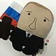 Мягкая игрушка: президент В.В. Путин. Мягкие игрушки. Игрушечные кумиры.. Ярмарка Мастеров.  Фото №4