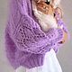 Кардиган ажурный женский оверсайз. Кардиганы. Voy.knit. Интернет-магазин Ярмарка Мастеров.  Фото №2