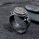 Кольцо с древней монетой и изумрудами. Кольца. ЖуЖа_jewelry. Ярмарка Мастеров.  Фото №4