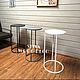 Кофейный столик лофт ROUND Iron. Столы. SLIVA wood deco. Ярмарка Мастеров.  Фото №6