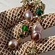 Серьги длинные с барочным жемчугом АССИМЕТРИЯ. Серьги классические. Анна Лесникова ЗВЕЗДНЫЕ УКРАШЕНИЯ. Ярмарка Мастеров.  Фото №4