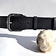 Order  TITANIUM leather belt for men. Leathercrat Products (REViOR). Livemaster. . Straps Фото №3