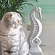 Order Statuette seahorse 42cm concrete decor in marine style. Decor concrete Azov Garden. Livemaster. . Figurines Фото №3