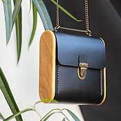 Сумки и аксессуары handmade. Livemaster - original item Handbag on a chain - CAPE BRETON - black. Handmade.