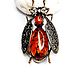 Брошь Жук. Брошь-булавка. amber brooch. Интернет-магазин Ярмарка Мастеров.  Фото №2