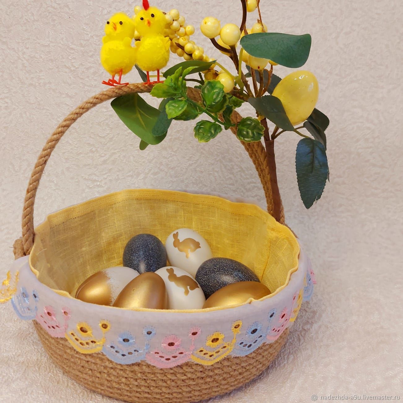 Корзины: Корзина для пасхальных яиц, круглая. в интернет-магазине на ...