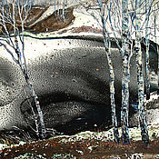 Картины и панно handmade. Livemaster - original item Painting in the author`s technique Late autumn Premonition of winter. Handmade.