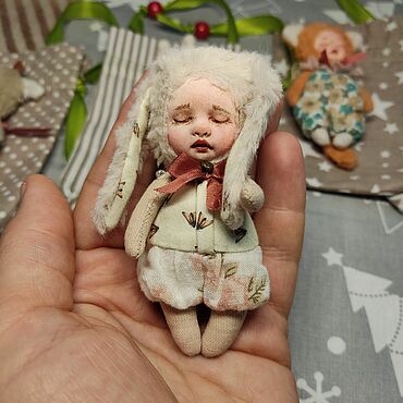 Куклы и игрушки ручной работы. Ярмарка Мастеров - ручная работа Зайчик. Handmade.