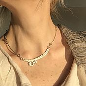 Украшения handmade. Livemaster - original item Necklace with silimanite. Bright silver.. Handmade.