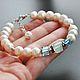 Pearl bracelet: White Pearl/Swarovski Crystal. Bead bracelet. Katya Design Jewelry. Online shopping on My Livemaster.  Фото №2