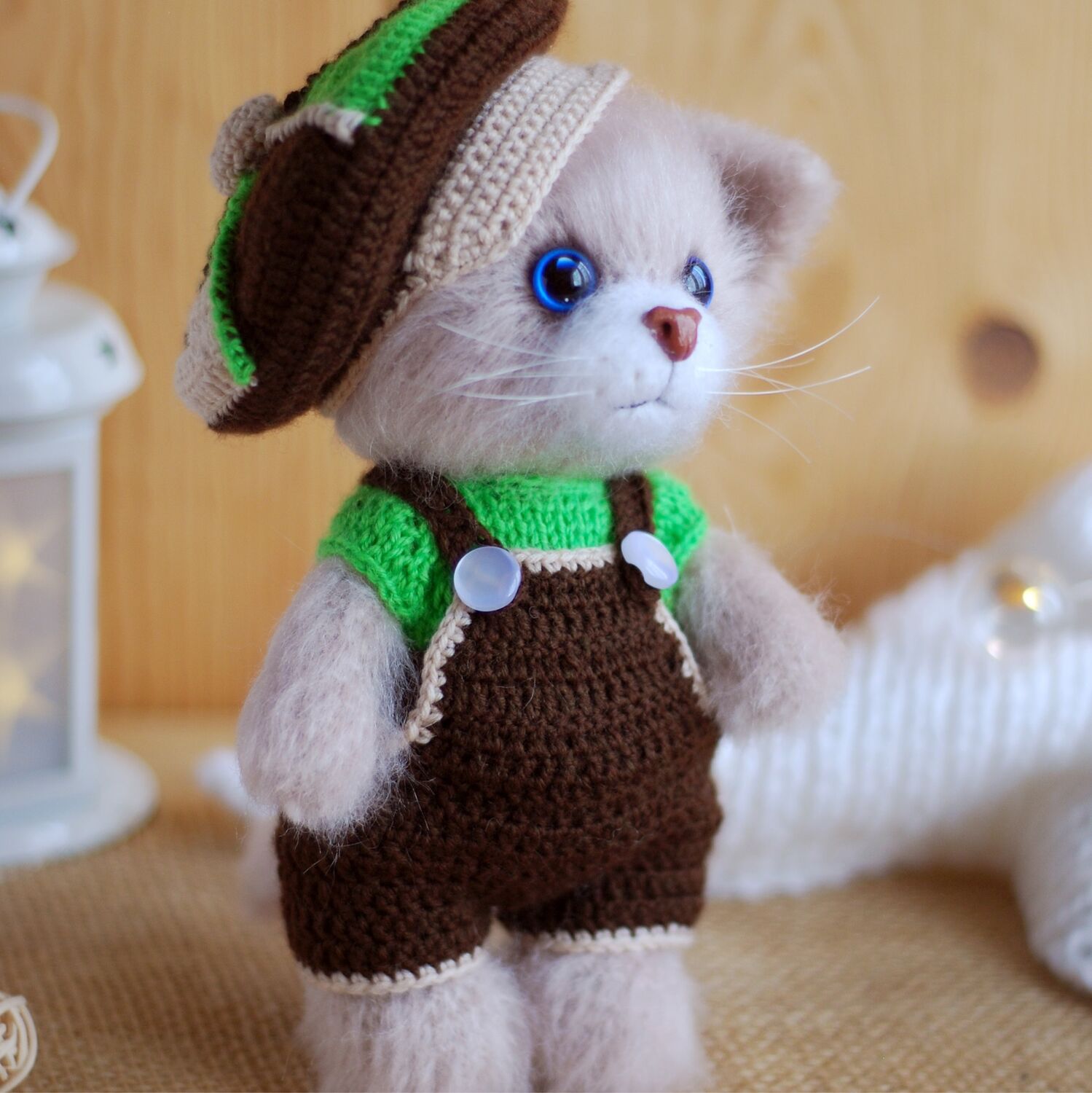 Вязаная Игрушка Кот Купить