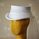 White satin wedding female cylinder ' Amazon». Sombreros de la boda. Felt Hats Shop. Online shopping on My Livemaster.  Фото №2