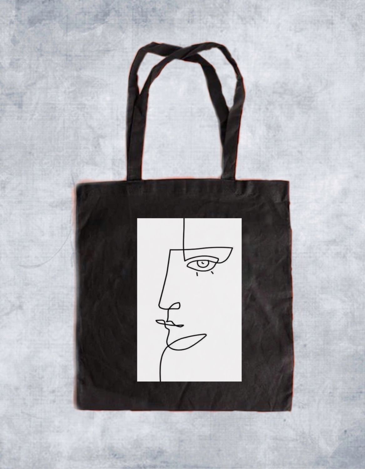 Рисунок на сумку шоппер трафарет