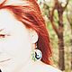 Wooden earrings 'Gorodetsky bird'. Earrings. Nitkabusin. Online shopping on My Livemaster.  Фото №2