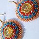 Boho colored light earrings. Earrings. elena (luxus-stil). My Livemaster. Фото №4