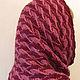 Snood from wool mixture Burgundy-coral color. Scarves. Cozy corner (nadejdamoshkina). My Livemaster. Фото №6