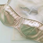 Одежда handmade. Livemaster - original item Silk balcony bra in D&G style. Handmade.