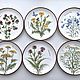 The painted porcelain.The collection of plates on the wall wildflowers, Plates, Kazan,  Фото №1