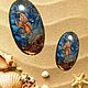 Кабошоны с живописью - для изготовления украшения, Кабошоны, Ростов-на-Дону,  Фото №1