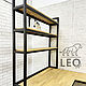 Стол со стеллажом угловой из дуба LF-905. Столы. Leo-loft. Интернет-магазин Ярмарка Мастеров.  Фото №2