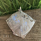 Украшения handmade. Livemaster - original item Silver pendant with white granite. Handmade.