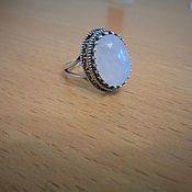 Украшения handmade. Livemaster - original item Ring (ring) 925 silver with moonstone adular A. Handmade.