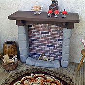 Куклы и игрушки handmade. Livemaster - original item Stone fireplace for Dollhouse Accessories for Dollhouse miniatures. Handmade.