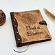 Notebook 'Book of Shadows' made of wood and genuine leather, Notebooks, Krasnodar,  Фото №1