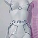 Transparent bodice with stones and rhinestones. Harness for role-playing games. no_shame_baby. Ярмарка Мастеров.  Фото №5