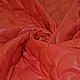 Стеганая курточная ткань двухсторонняя красная, Ткани, Москва,  Фото №1