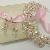 Wedding accessory. Wedding earrings. Bridal pearl earrings CHIC