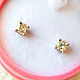 Poussettes with diamonds to buy. Stud earrings. luxuryclub. Online shopping on My Livemaster.  Фото №2