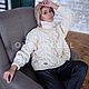 Order Jerseys: Women's sweater large knit heart of milk color oversize. Kardigan sviter - женский вязаный свитер кардиган оверсайз. Livemaster. . Sweaters Фото №3