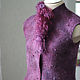 Order Felted women's vest ' Lingonberry'. Katherine Markina (markinaek). Livemaster. . Vests Фото №3