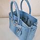 Сумка в стиле Birkin 25. Натуральная кожа.  My handmade. Классическая сумка. Magic denim in art. Ярмарка Мастеров.  Фото №4