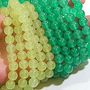 Материалы для творчества handmade. Livemaster - original item 10 mm jade for jewelry.. Handmade.