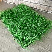 Материалы для творчества handmade. Livemaster - original item Lawn mat 30*40 cm. Handmade.