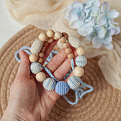 Одежда handmade. Livemaster - original item Crochet Teething Nursing necklace for breastfeeding Mommy. Handmade.