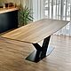 Dining table with solid oak top 'Status', Tables, Ivanovo,  Фото №1