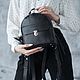 Backpack leather female 'Honey' (Black). Backpacks. DragonBags - Rucksack leather. Online shopping on My Livemaster.  Фото №2